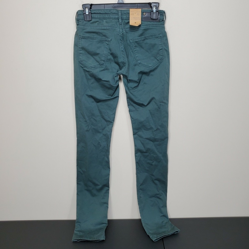 Maison Scotch La Parisienne Skinny Green Jeans 25 zip fly 5 pockets inseam 32" - Picture 5 of 10